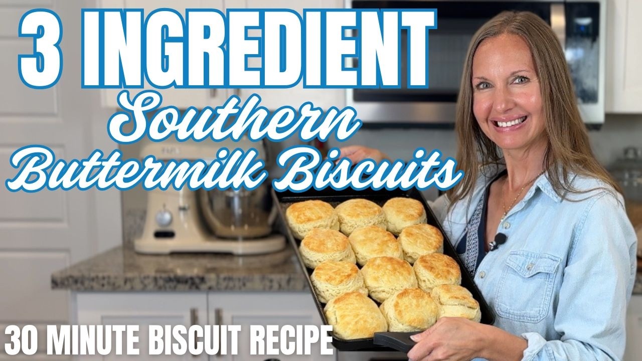 THE BEST 3 Ingredient Southern Buttermilk Biscuits 30 Minutes Homemade Biscuit & Scone Recipe