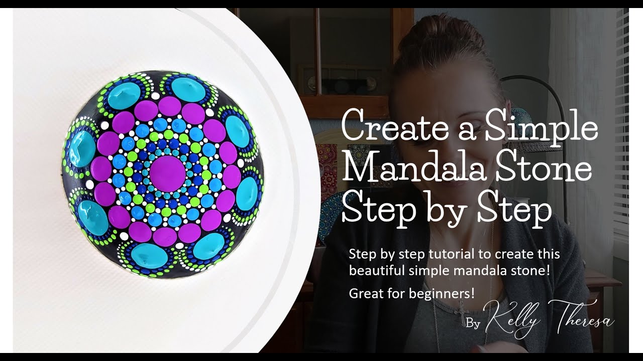 Create a Simple Mandala Stone Step by Step