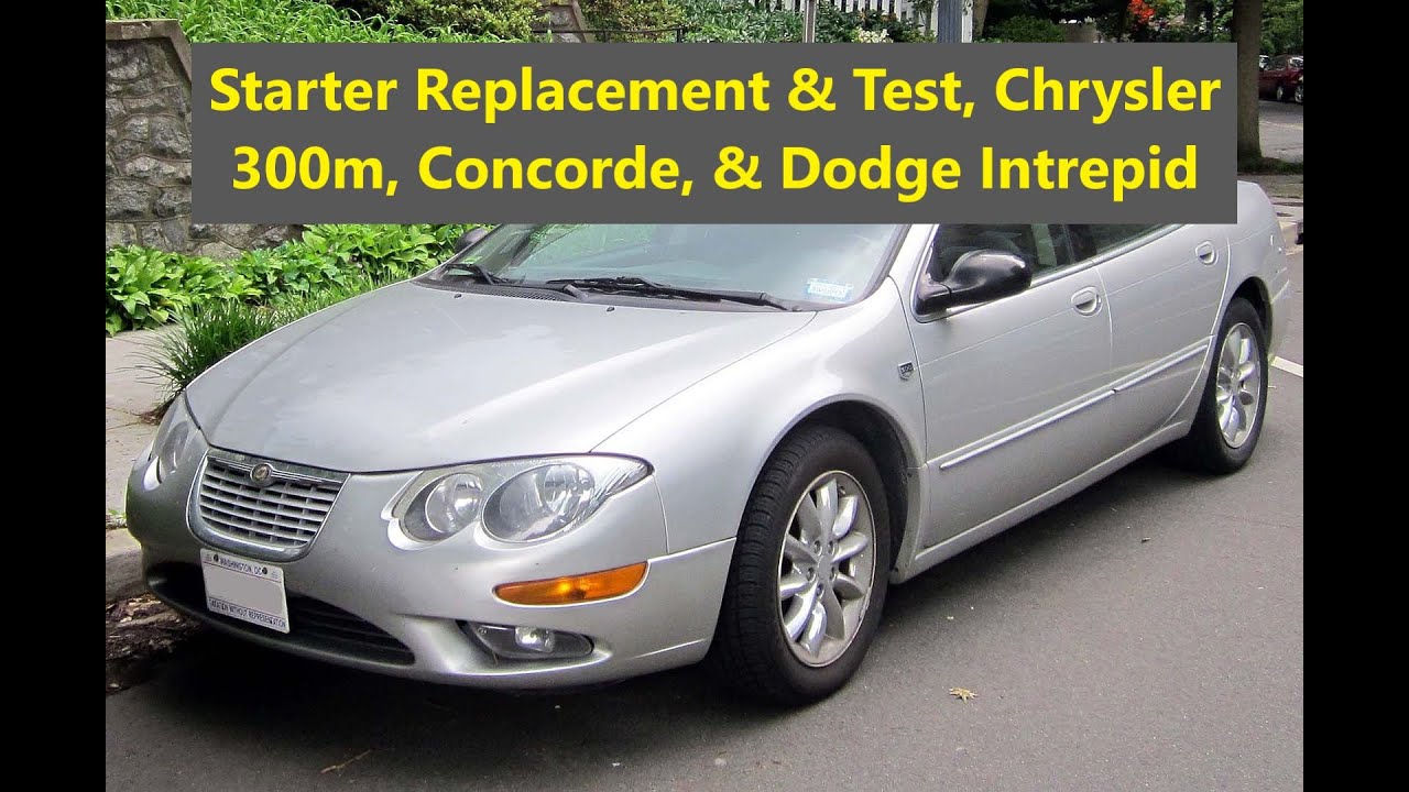 How to replace the starter on a Chrysler 300 m, Concorde, Dodge Intrepid from 1999 to 2004. - VOTD