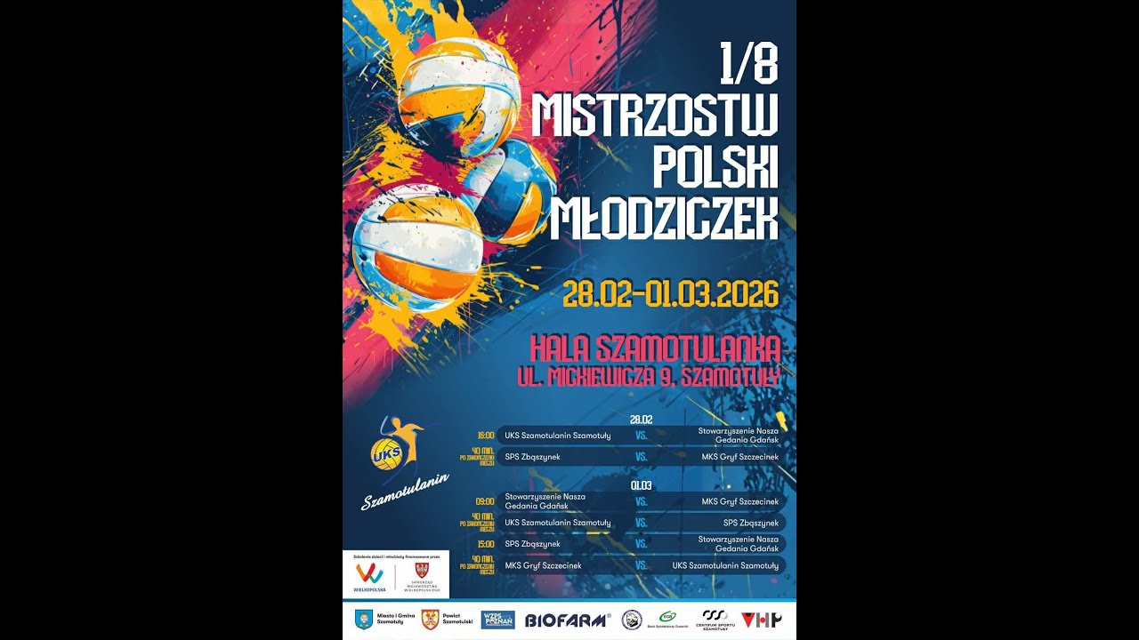1/8 Finału Mistrzostw Polski Młodziczek: MKS Gryf Szczecinek - Szamotulanin Szamotuły