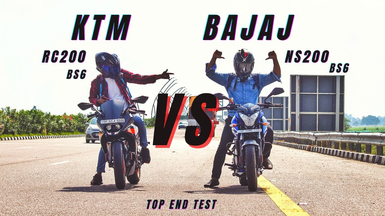 Bajaj Pulsar Ns200 Bs6 Vs Ktm Rc200 Bs6 | Highway Battle | Ksc vlogs