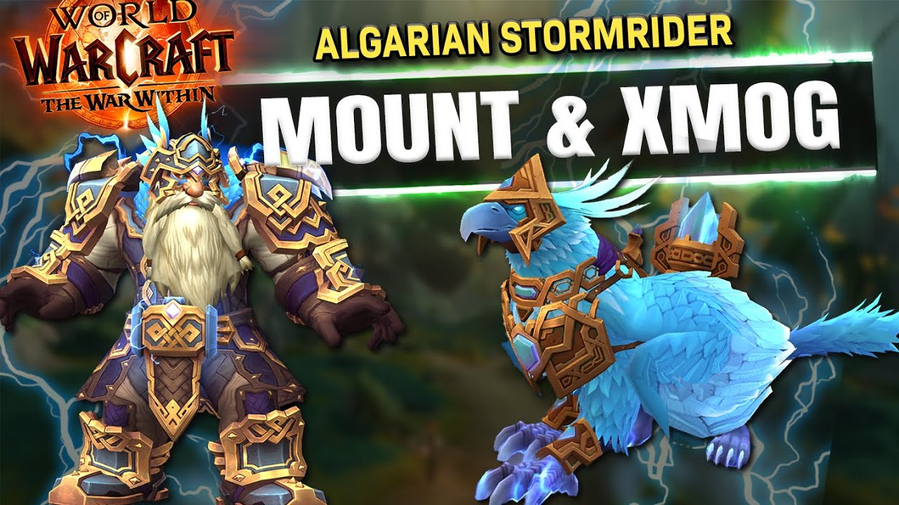 Algarian Stormrider TRANSMOG & MOUNT Guide - World of Warcraft: The War Within Epic Edition Rewards