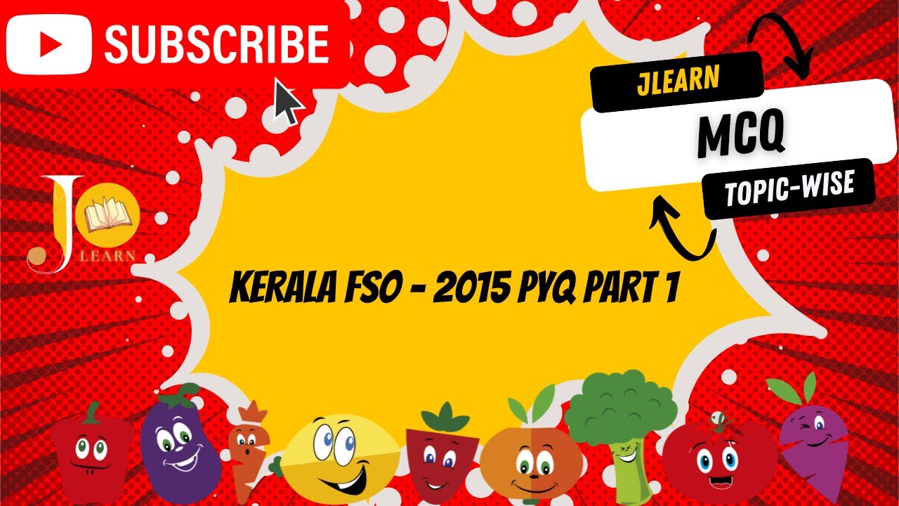 Kerala Food Safety officer Previous Year Question Paper 2015 Part 1