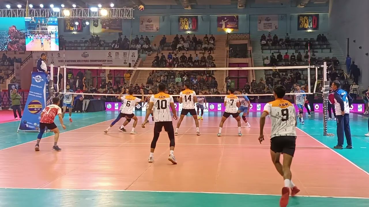 HARAYANA VS JAMMU AND KASHMIR man's volleyball match//69th senior National volleyball 2025