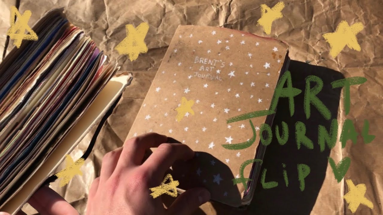 A flip through my old Art journal ( no talking)