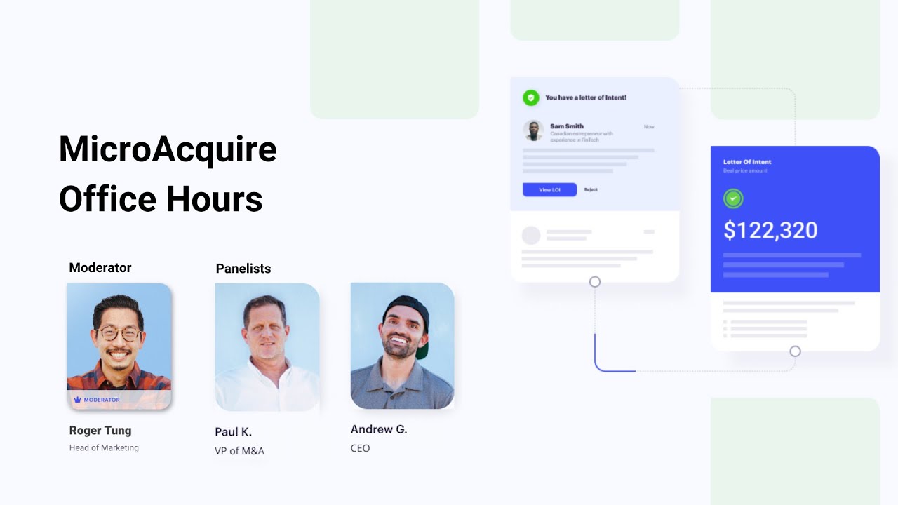 Acquire.com Office Hours - Feb 11, 2022