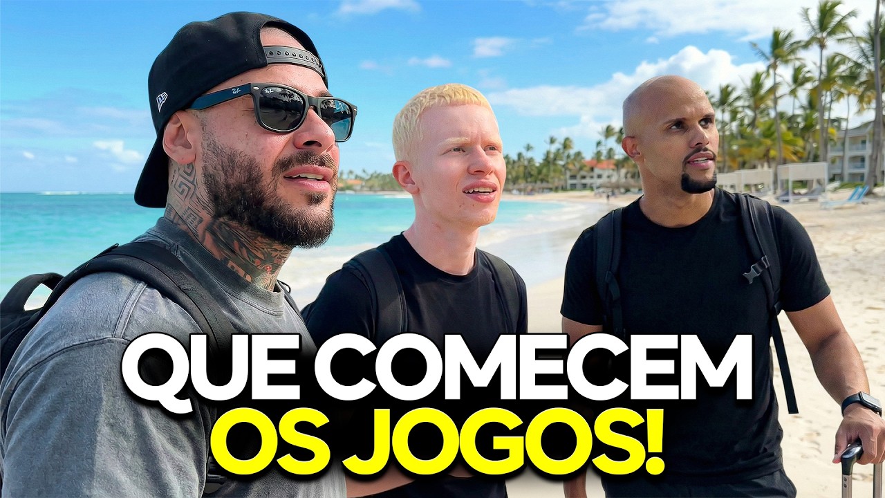 Chegamos em PUNTA CANA&hellip; e j&aacute; deu CONFUS&Atilde;O 😂 - Leo Stronda Feat. Calebe e Albbino