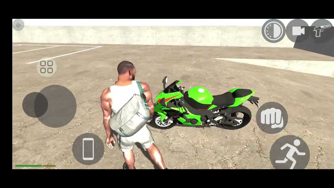 I played Indian bike driving 3d copy game