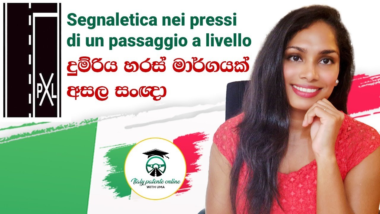 දුම්රිය හරස් මාර්ගයක් අසල ඇති සංඥා දැනගමු 🚧🇮🇹