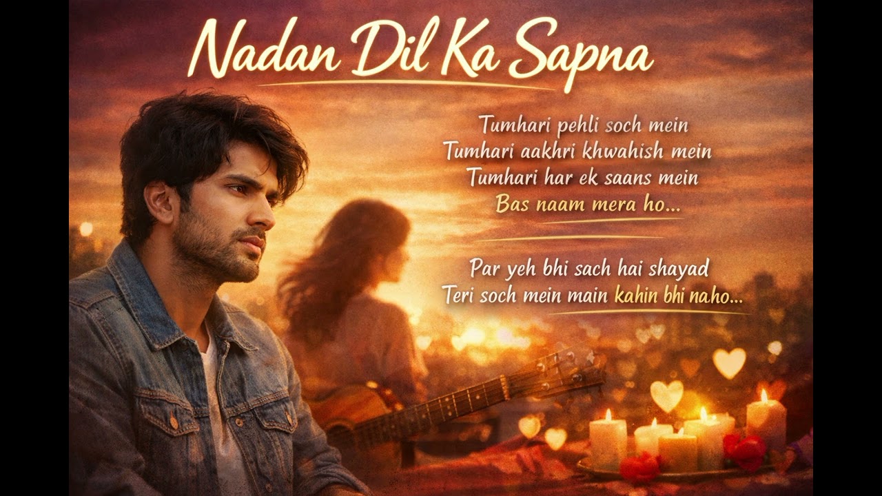 Nadan Dil Ka Sapna ❤️ | One Sided Love Song | New Hindi Romantic Sad Song 2026 | Hindi Lyrics Song