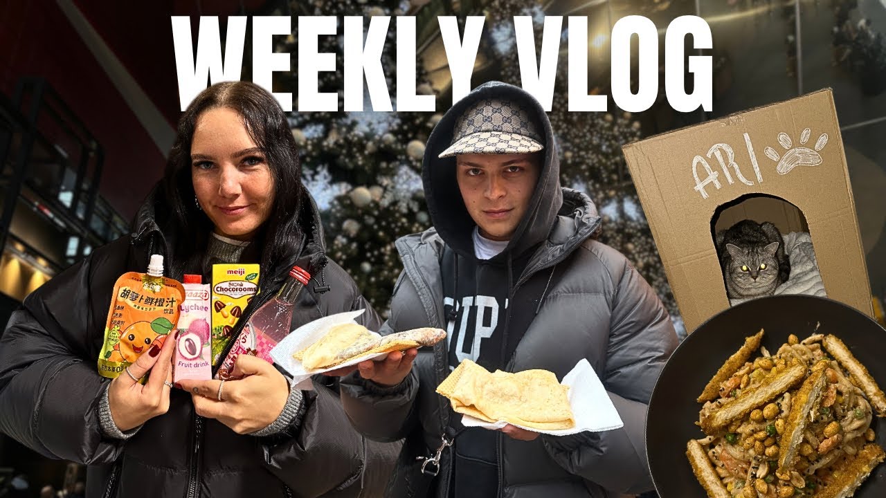 SCHWAMMKUCHEN?! 🧐FRANKFURT,ASIA SNACKS & TASTE TEST 🍜| Kevin&Amy 