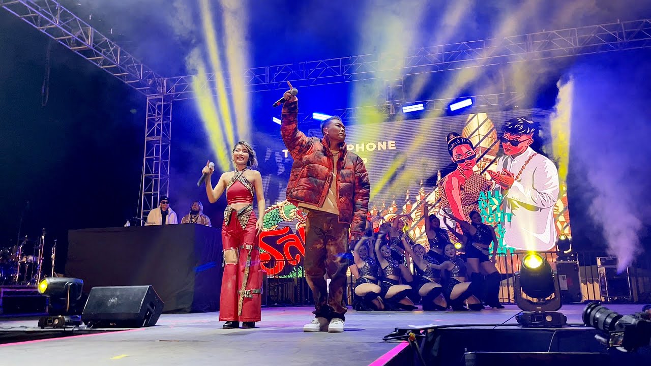 Thinlamphone & Zamio P Performing Their Hit Song “All Day All Night” At Sabaidee Fest