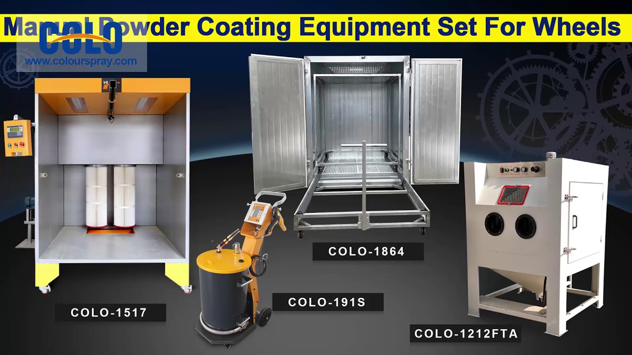 powder coating package equipment for sale- for wheels & rims powder coating