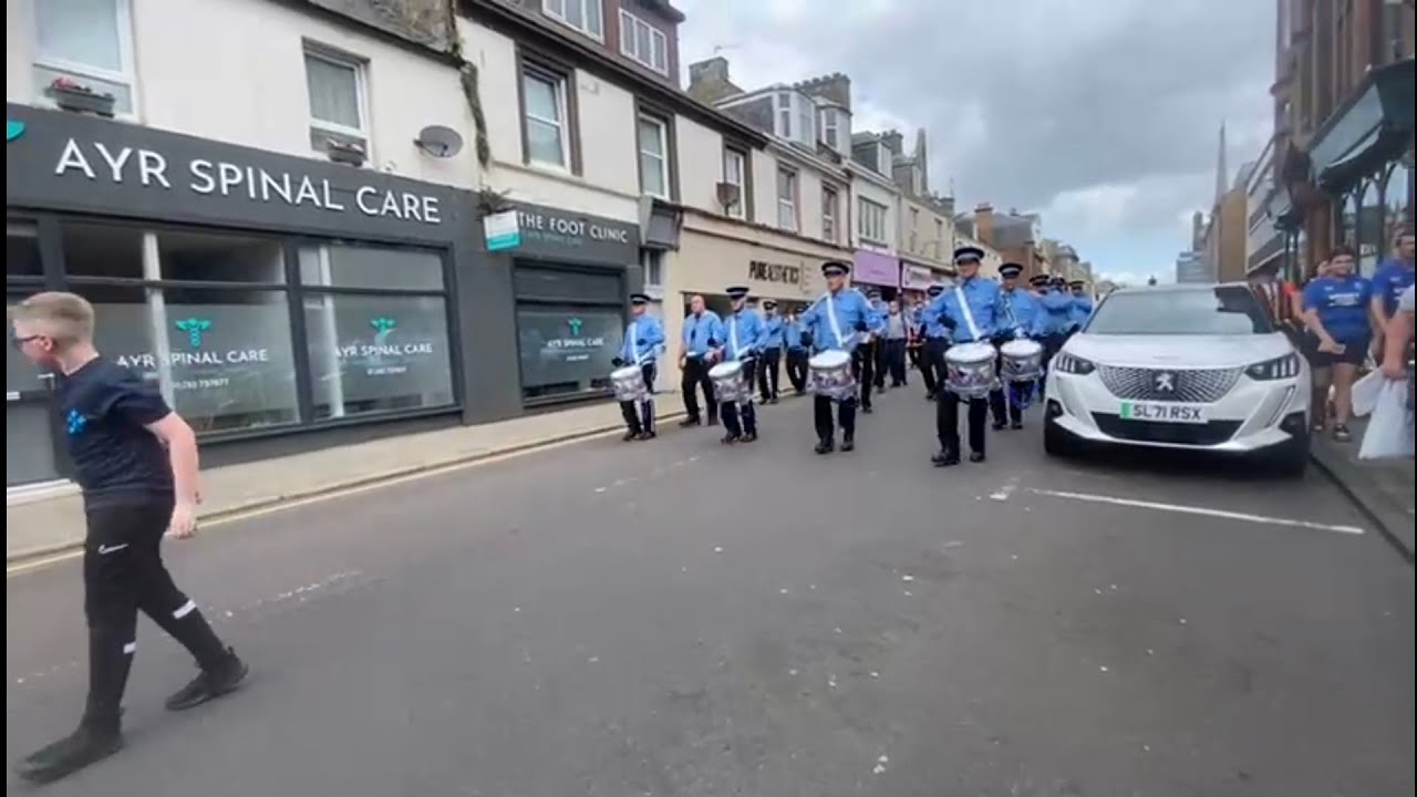 Whinhall True Blues F.B - Provincial Grand Black chapter of Scotland parade Ayr 10thAugust 2024