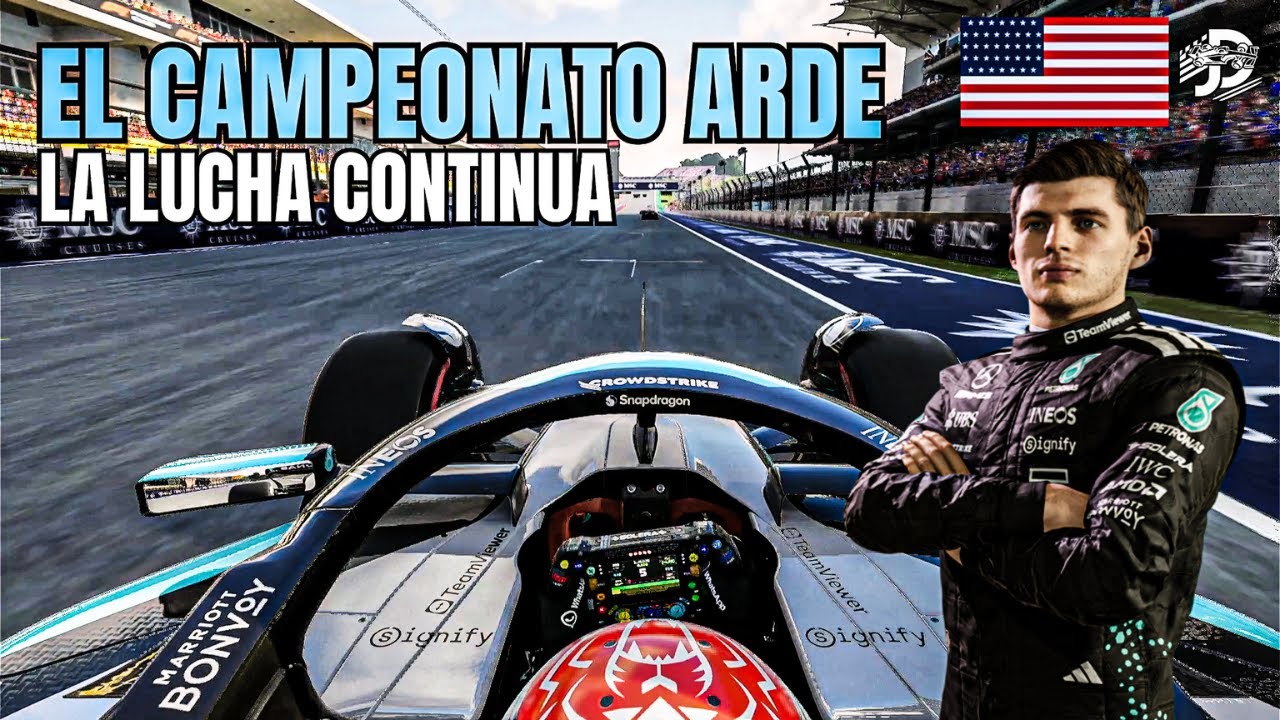 F1 25 | Modo Piloto Max Verstappen |SPRINT, PRESIÓN MÁXIMA, carrera AGUERRIDA y campeonato EN JUEGO.