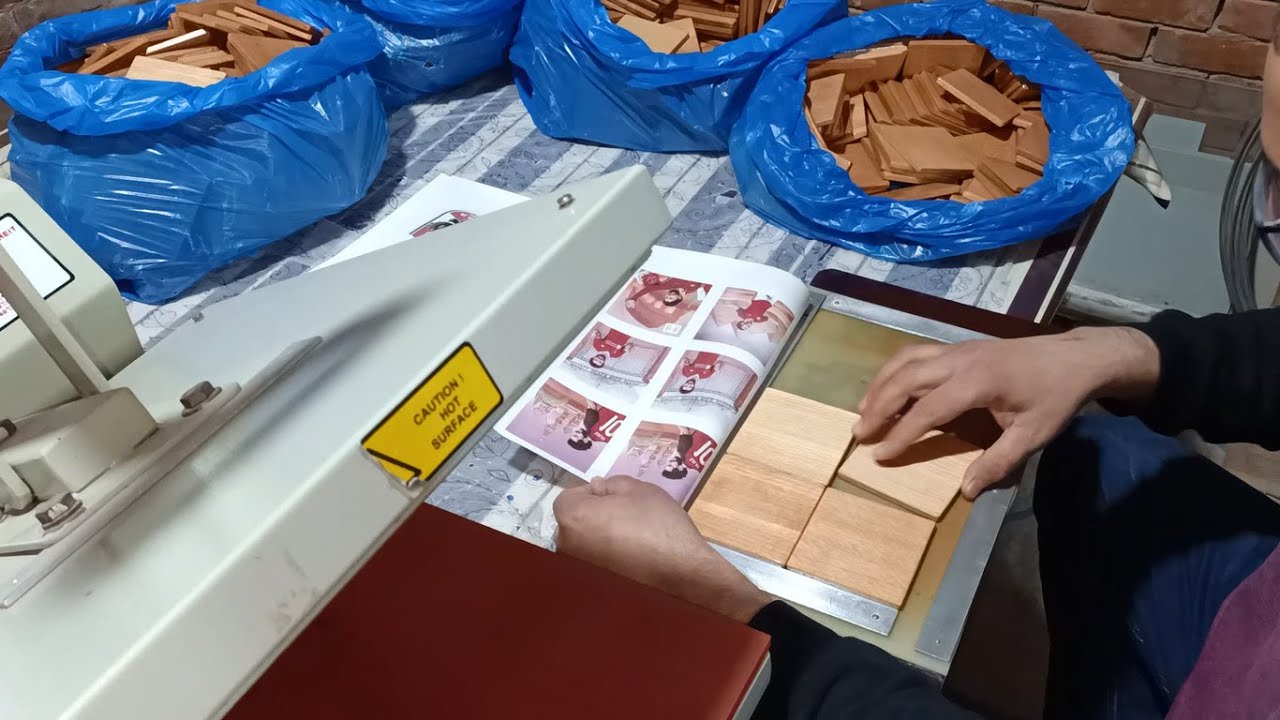 الطباعة السبلميشن على الخشب الزان .. Sublimation printing on wood .. جزء 2