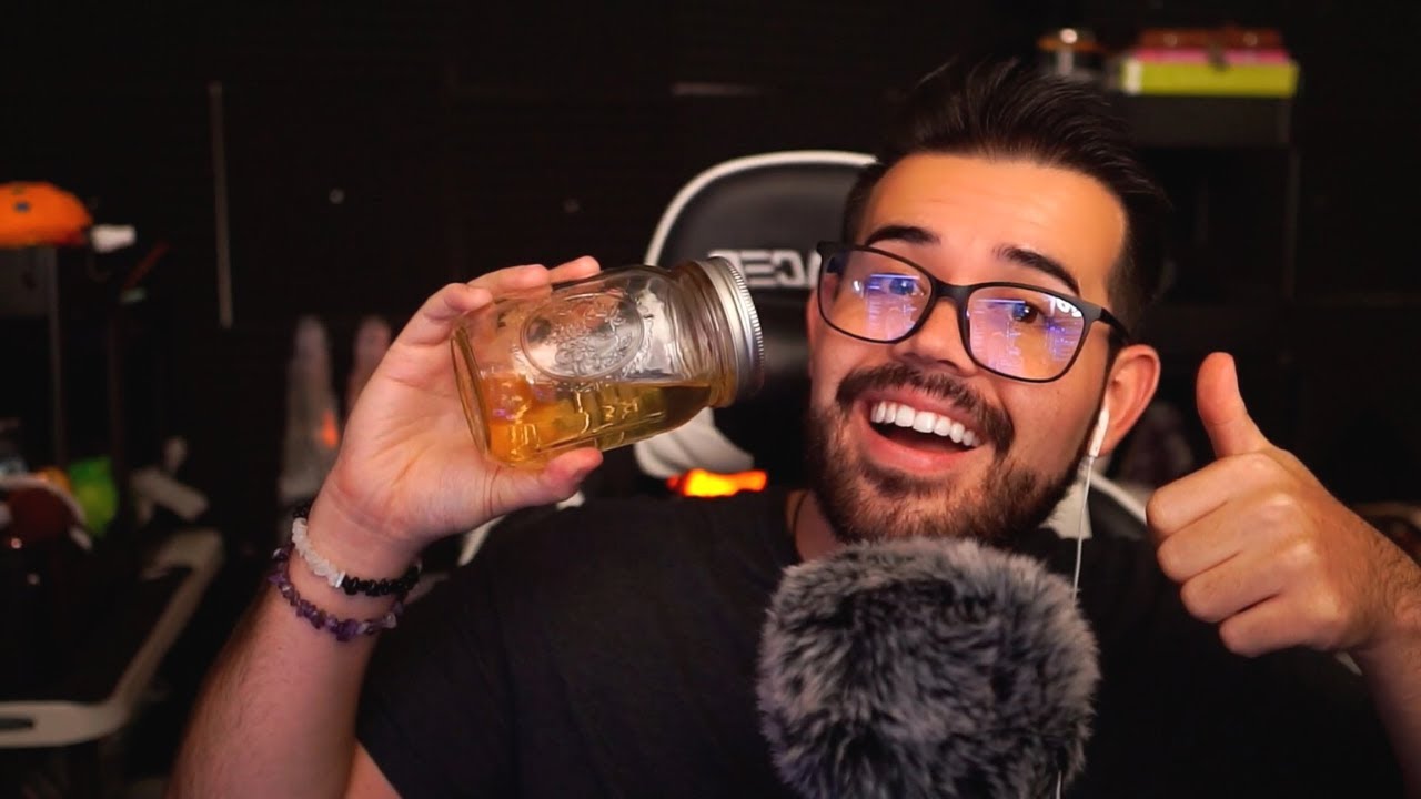 ASMR Viral Mason Jar Tapping and Wooden Frog ( Echo Effect ASMR )