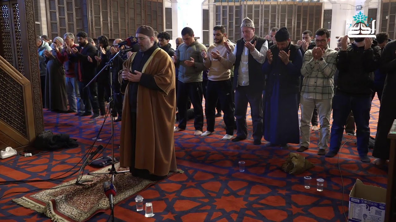 صلاتي العشاء والتراويح من مسجد الملك المؤسس طيب الله ثراه في العاصمة عمان 15-3-2026م 🙏