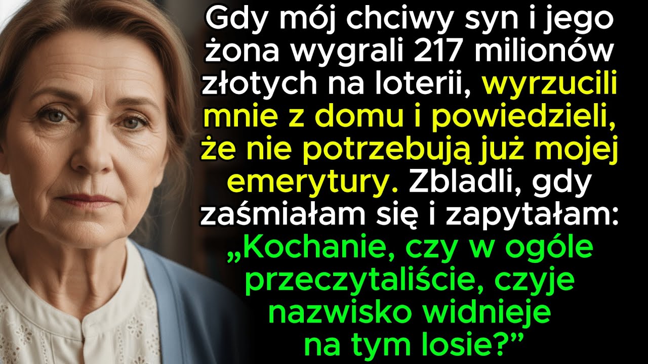 Mój syn dostał 217 milionów złotych i wyrzucił mnie z domu… Kilka dni później błagał mnie o pomoc