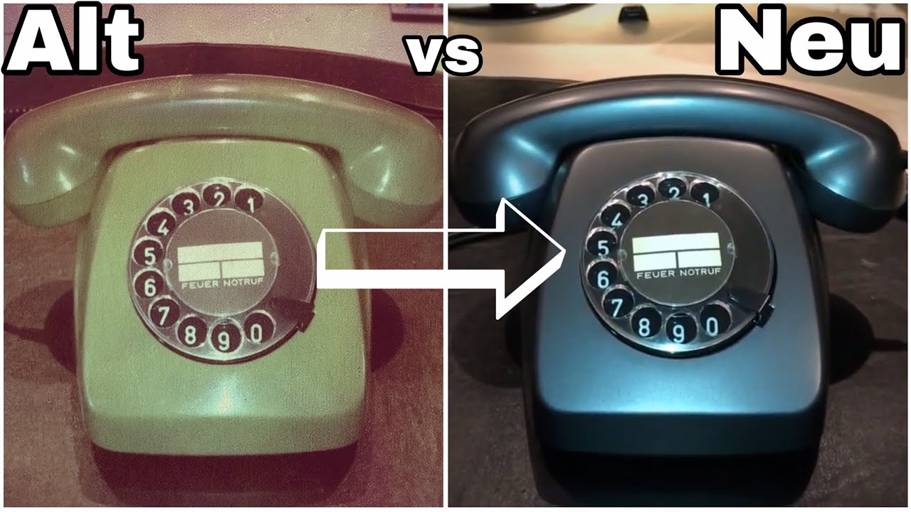 Retro Telefon mit Wählscheibe FeTAp 611 – 80er Jahre - Demontage, Lackierung und Montage