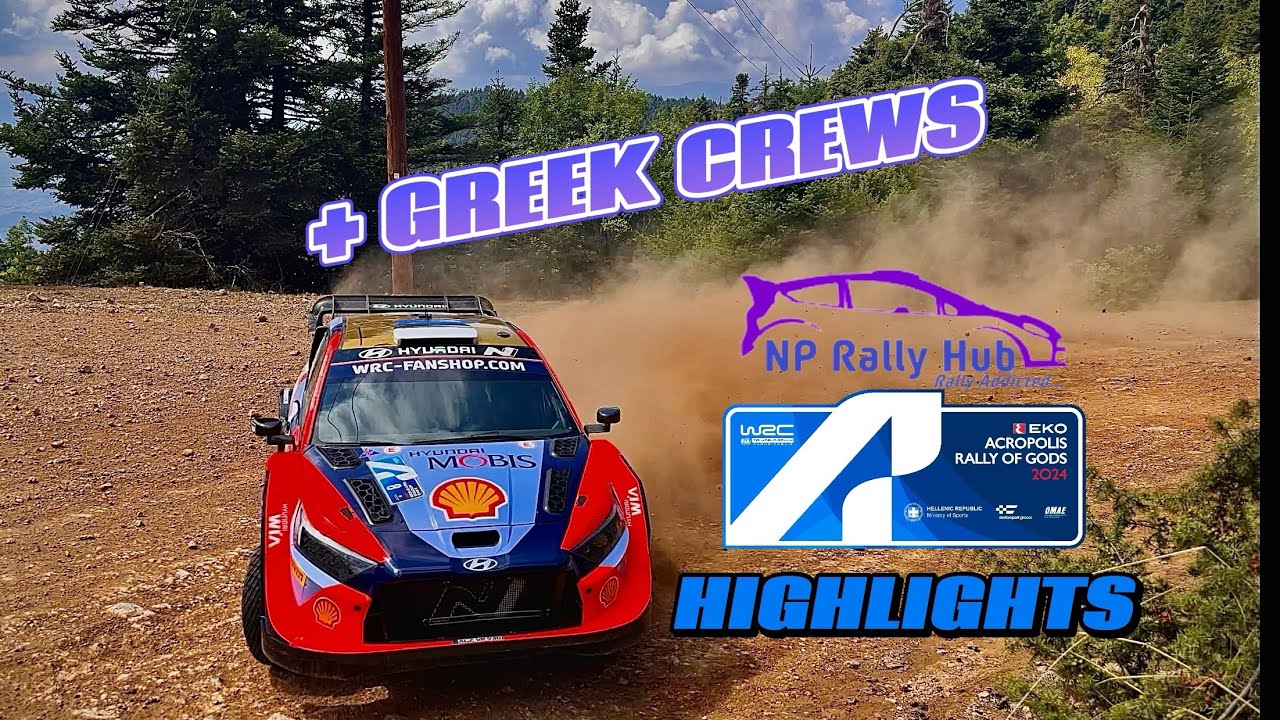 WRC EKO Acropolis Rally of Greece 2024 - HIGHLIGHTS & GREEK CREWS [4K]