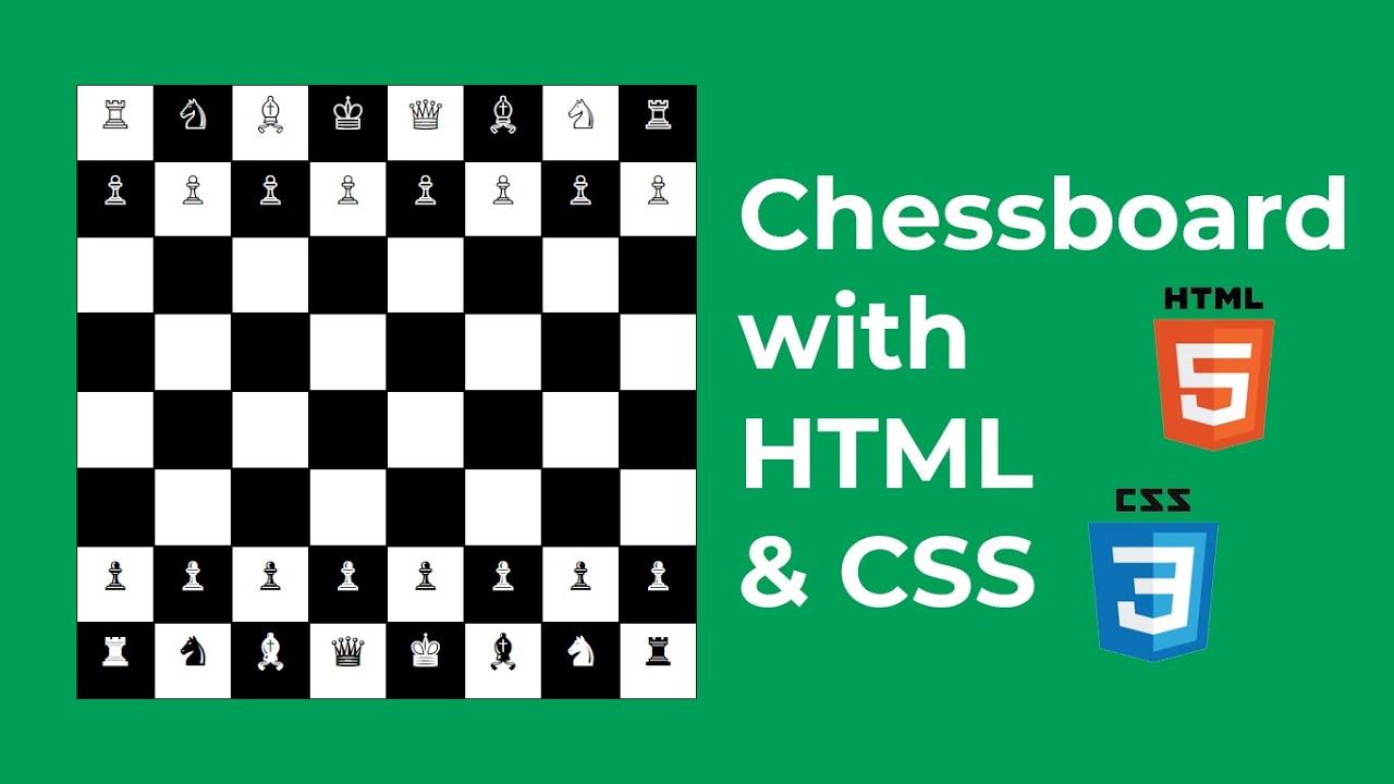 How to make chessboard with HTML & CSS under 10 mins