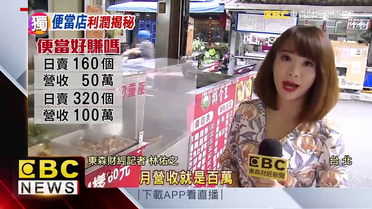 你所不知的便當利潤！ 食材成本佔50%