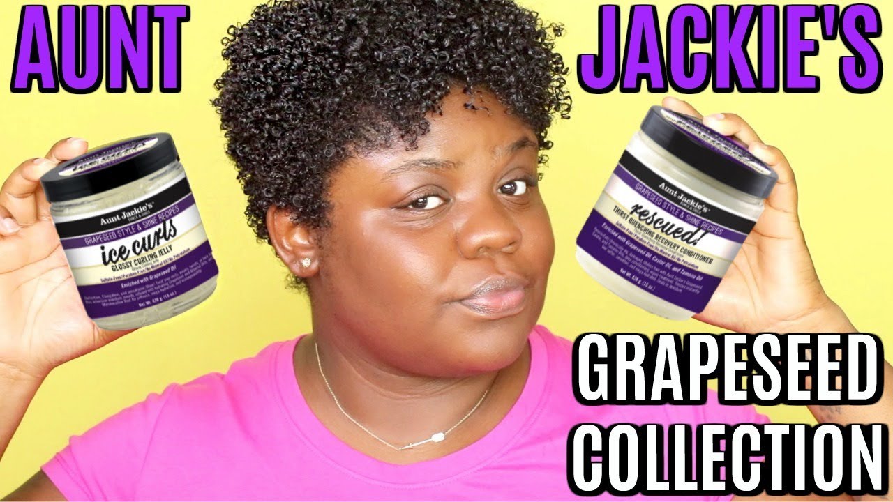 Aunt Jackie's GRAPESEED COLLECTION - Deep Conditioner & Curling Jelly