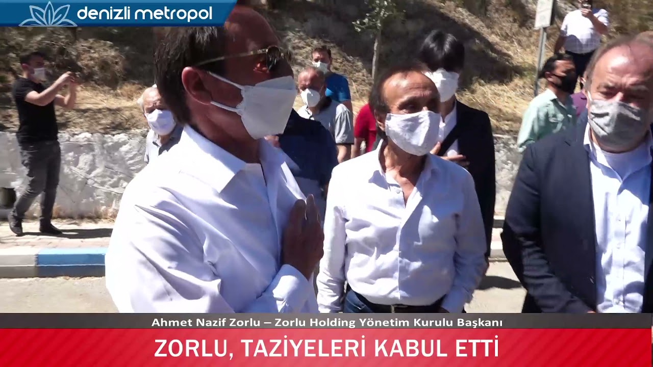AHMET NAZİF ZORLU, TAZİYELERİ KABUL ETTİ