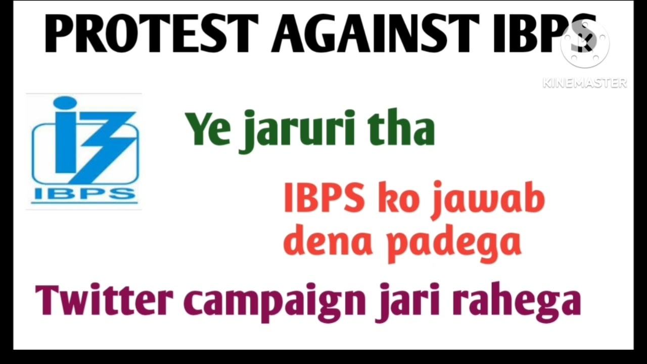 Protest against IBPS #ibps #sbi #ibpspo