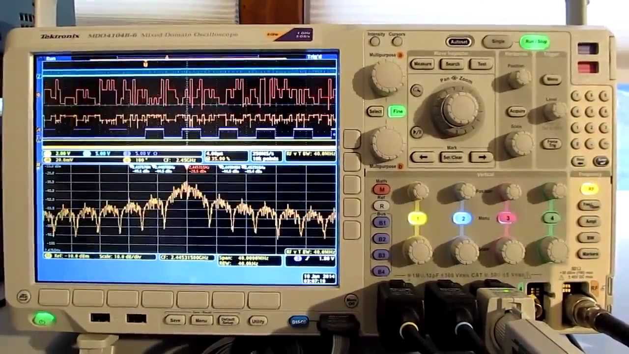 #125: Tektronix MDO4000B Enhancements - RF specs, Signal Analysis and WLAN WiFi Example