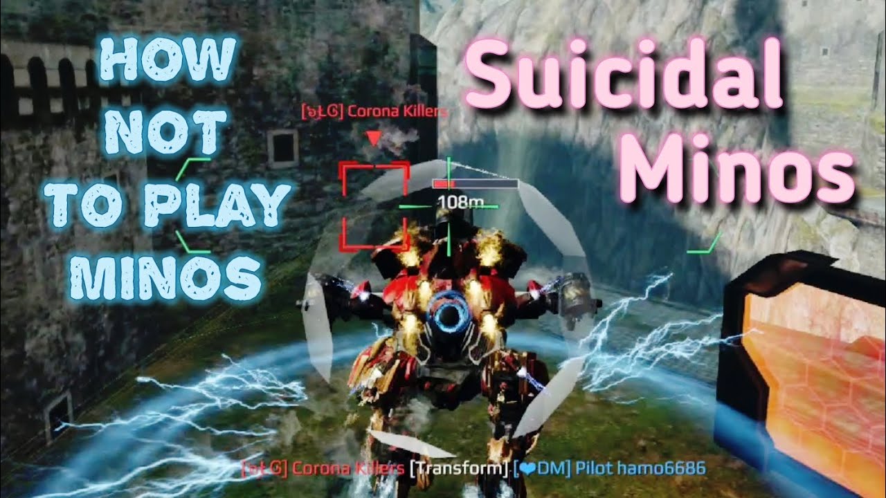 War Robots. FUNNY MOMENTS. How NOT to Play Minos. Suicidal Minos. 😂