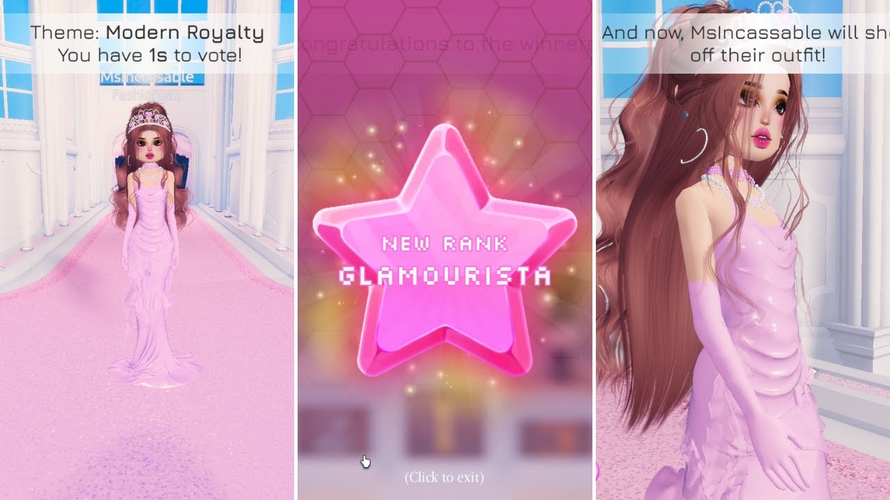DRESS TO IMPRESS MODERN ROYALTY (Reached Glamourista) | Dress To Impress Modern Royalty Theme Ideas