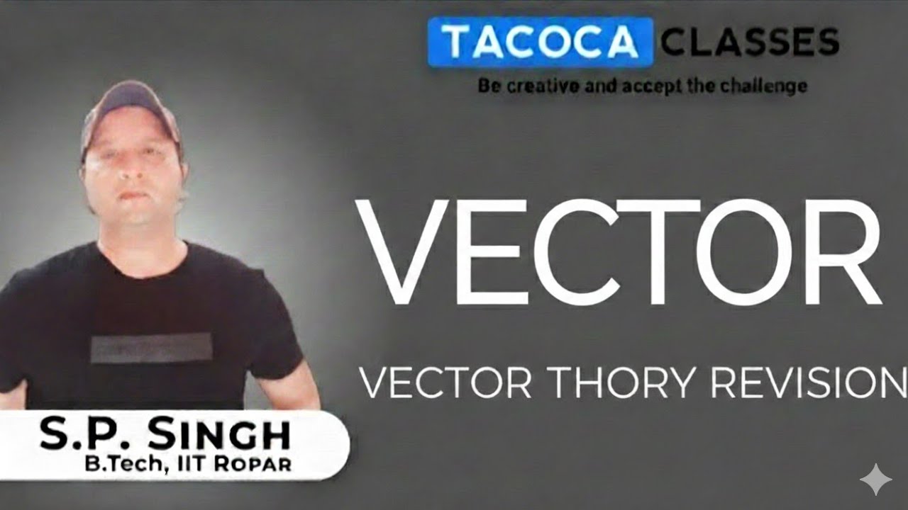 VECTOR THEORY REVISION BY S.P. SIR