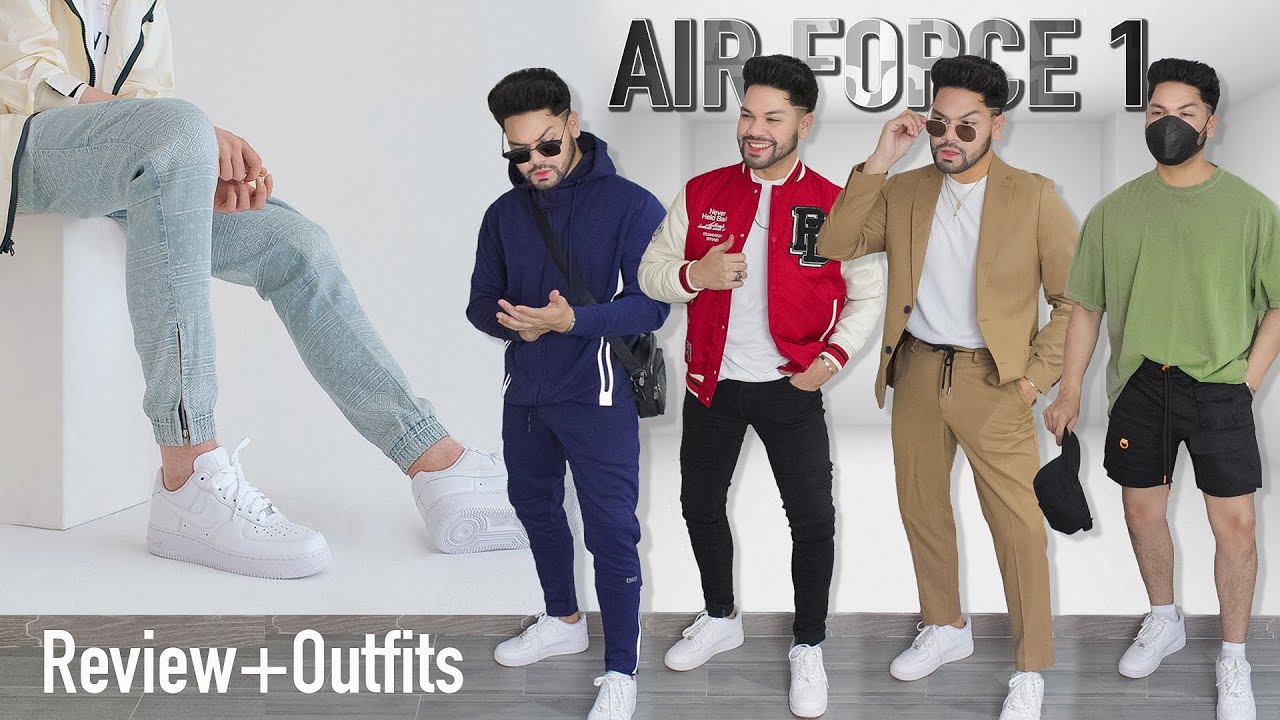 CÓMO VESTIR NIKE AIR FORCE 1 ¡Correctamente! (4 Outfits + Review)