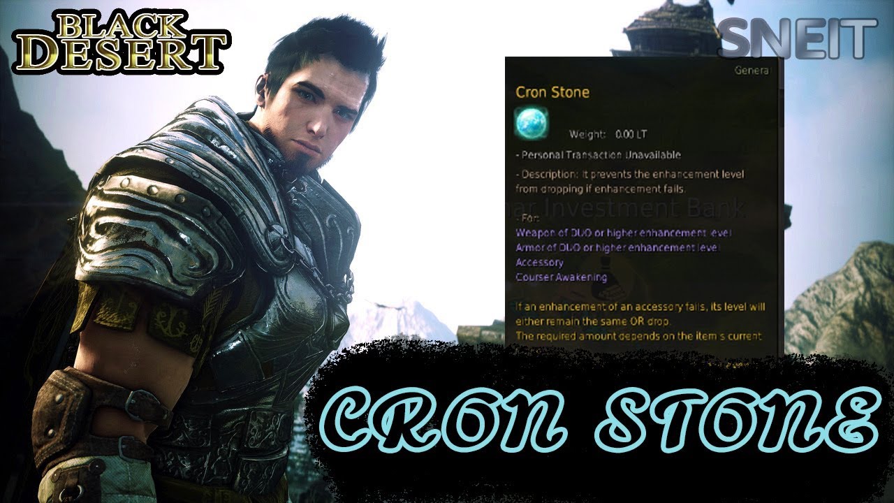 BLACK DESERT | 🔥Guia Avanzada - 🔵 CRON STONE | PIEDRA DE CRON | CRONILITA (Como usar en Encantar)