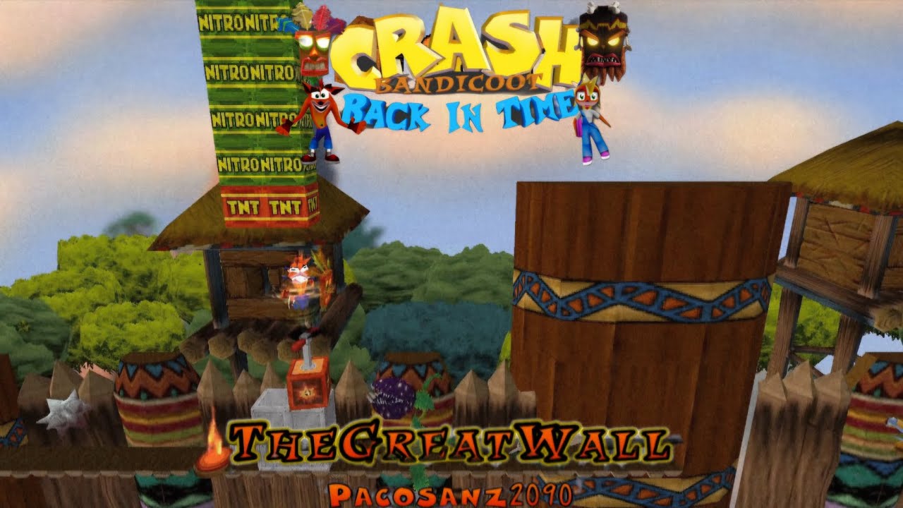Crash Bandicoot - Back In Time Fan Game: Custom Level: The Great Wall By Pacosanz2090