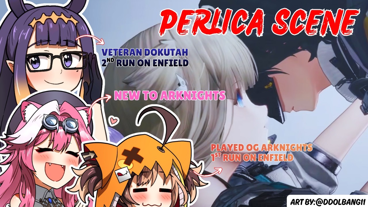[Hololive] Raora, Ina & Gigi Reaction to Perlica Scenes in Arknight Enfield