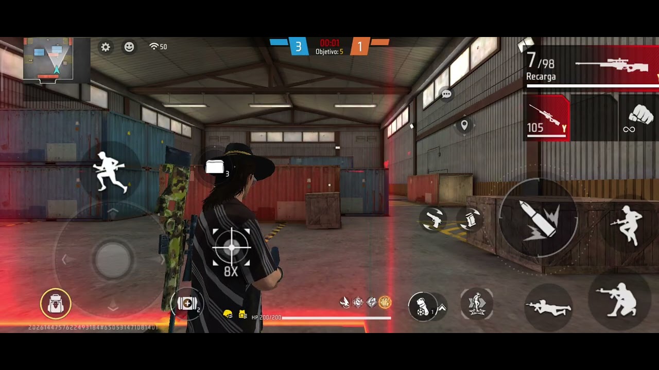 Lobo  solitario partida free fire 