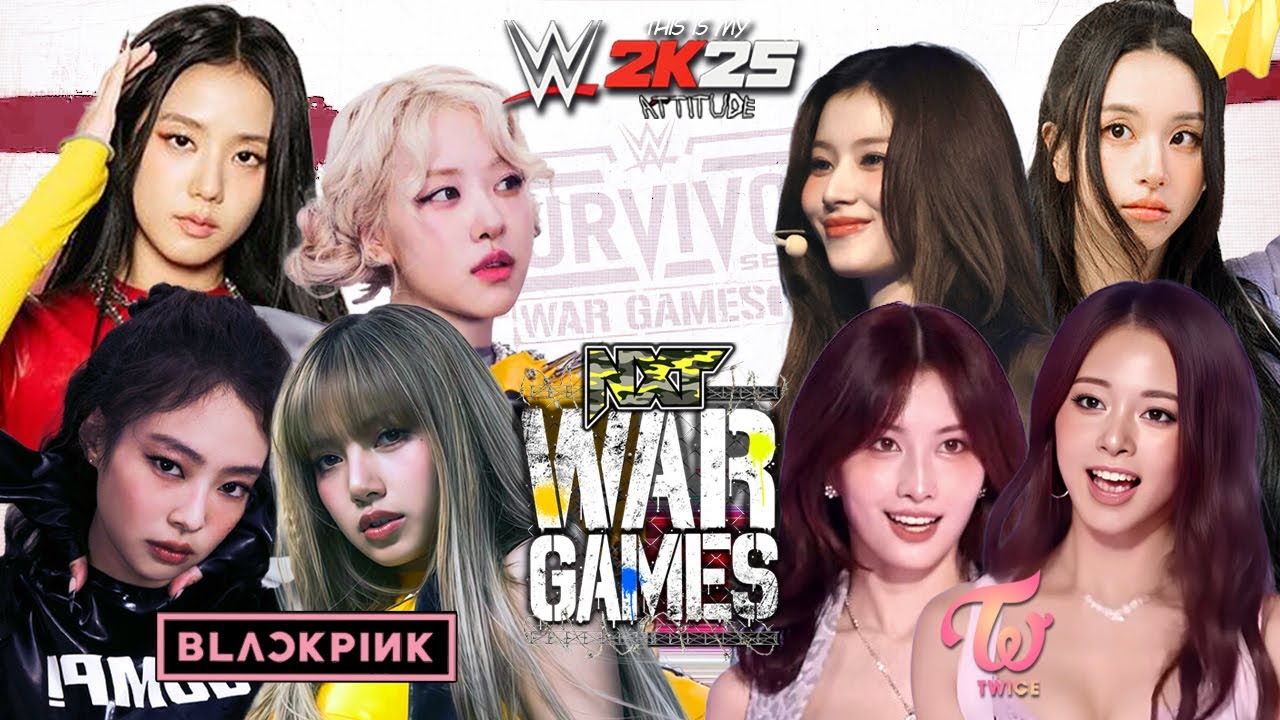МАТЧ «ВОЕННЫЕ ИГРЫ» — BLACKPINK против TWICE (по запросу) — KPOP WWE 2K25 #pae8tube