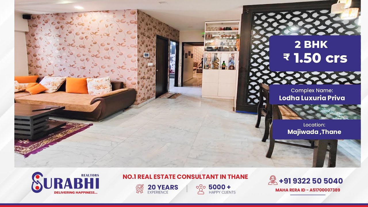 2 BHK in Lodha Luxuria Priva Majiwada Thane West | 2 BHK Flat for Sale in Thane west