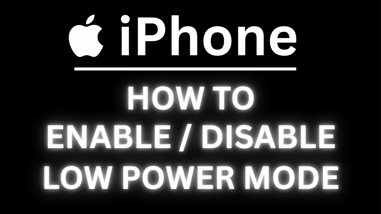 Как включить или выключить режим энергосбережения на iPhone | Простой урок по iOS