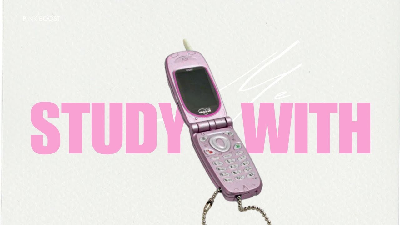 Cute 60/10 Pomodoro Timer for Deep Focus 📕 | 2 Sessions | Pink Boost ☎️