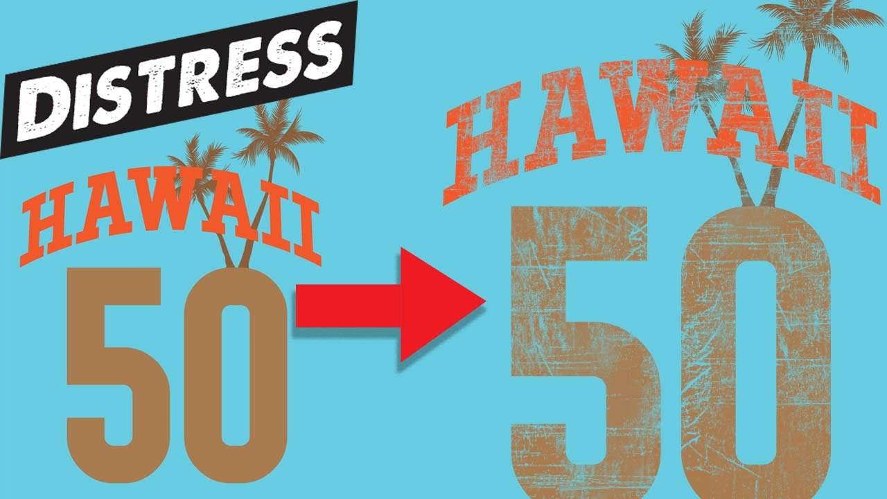 How To Distress Your T Shirt Design