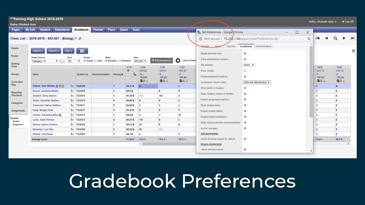 Setting-up Your Gradebook Preferences