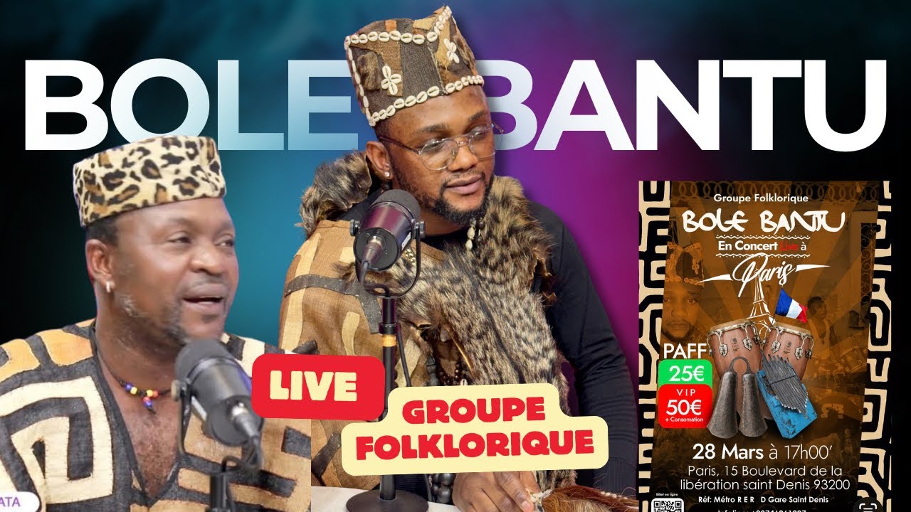 LIVE GROUPE FOLKLORIQUE BOLE BANTU: BIENTÔT A PARIS POUR GRAND CONCERT LE 28 MARS 2026