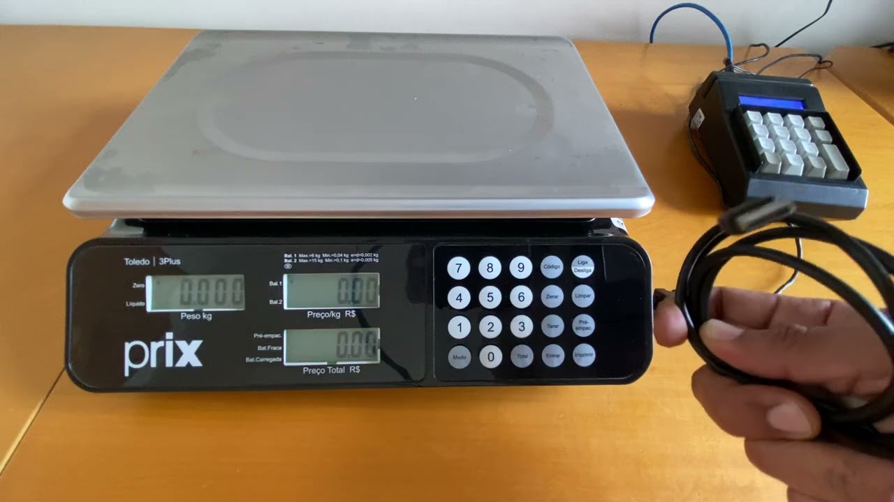 Configurando balança pesadora Toledo Prix 3 Fit para captura de peso exibição de valor