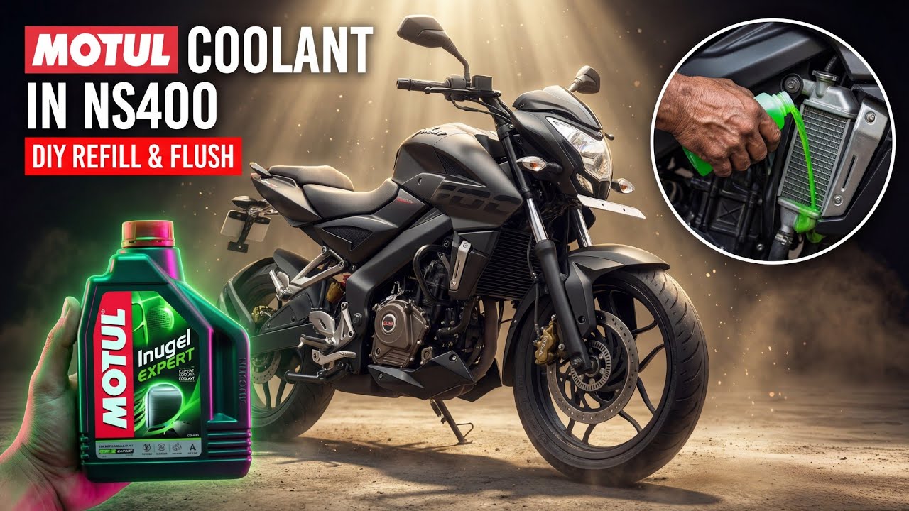 Motul Coolant in NS400 🔥 | DIY Coolant Refill & Flush | Engine Overheating Fix!