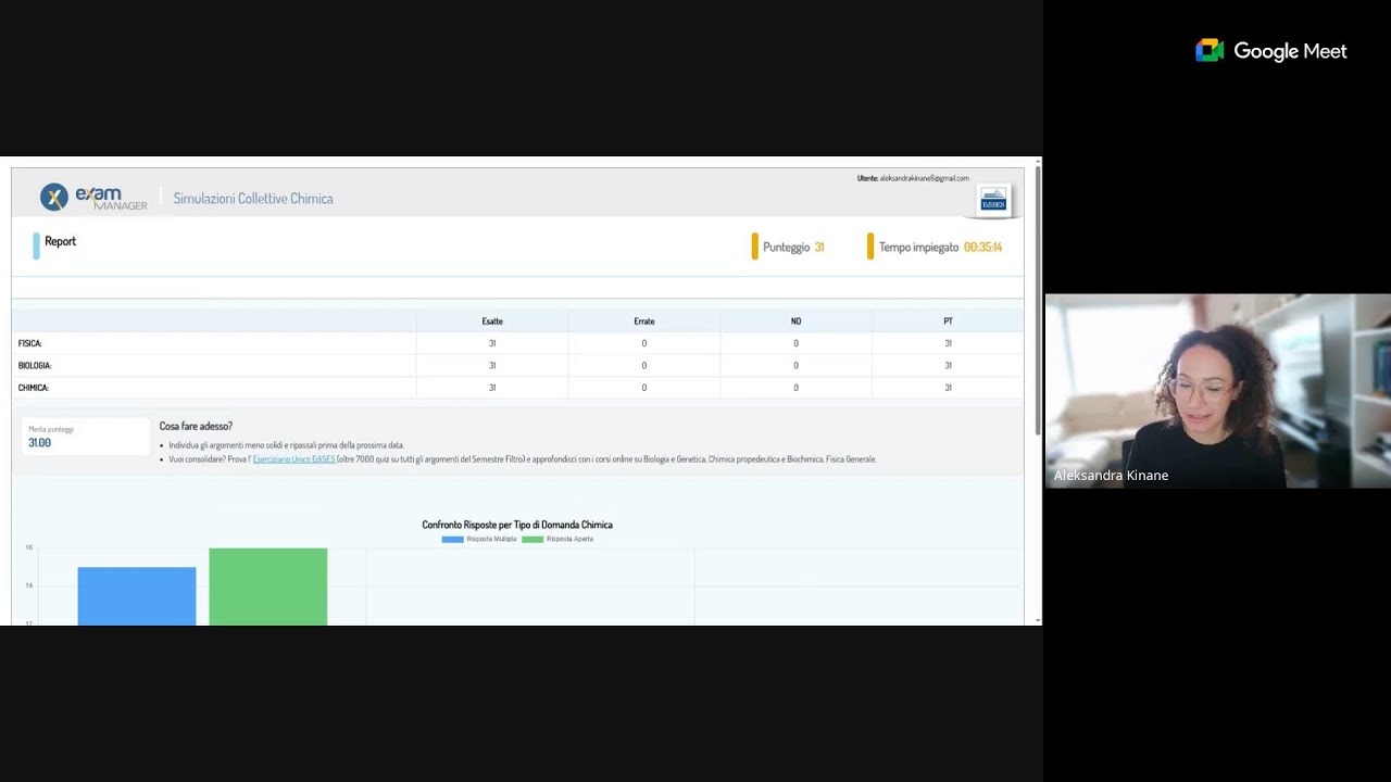 Simulazione collettiva semestre filtro di medicina con Aleksandra @ale_medtest_tutor