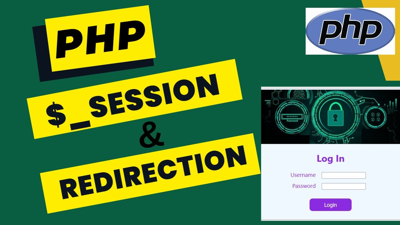 How to use PHP Session and Redirect in Login |  #phpcourse | Learn Redirection in #phpscripts
